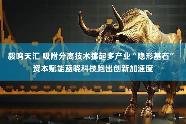 毅鸣天汇 吸附分离技术撑起多产业“隐形基石” 资本赋能蓝晓科技跑出创新加速度